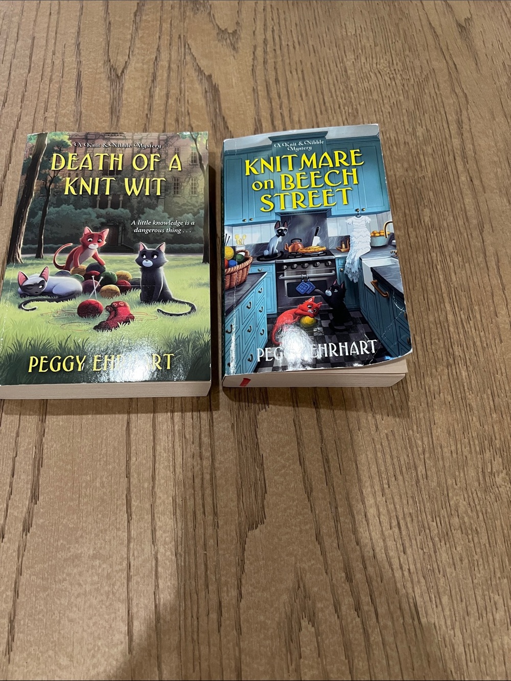 Death of a Knit Wit  & Knitmare on Beech Street Cozy Mysteries
